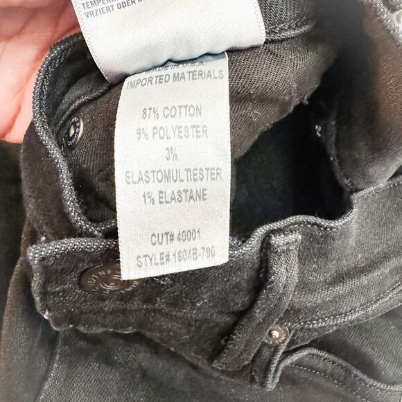 COH x Wilfred Cleo Super High Rise Slim Black Denim Jeans Size 24 - Picture 4 of 8